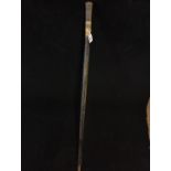 Antique sword stick with carved handle