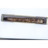 Parker Duofold marbled brown fountain pen with 14ct gold nib, with original box