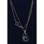 18ct gold Tiffany & Co. neck chain, circumference 420mm, 1.57 grams, together with a 9ct gold & diam