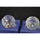 Two Swarovski paperweights, including Marriage Prince William and Kate Middleton & Queen Elizabeth I