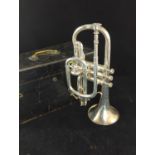 S. Rose & Co. Bombay. Cornet with wooden case. Made in the UK by Allison & Co and exported to Bomba