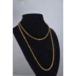 9ct gold necklace, length 56cm, 5.9 grams