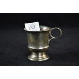 Silver christening cup, maker F H Adams & Co, Birmingham 1927, with personal inscription 'Jean Feb 1