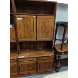 Scandinavian style wall unit with upper & lower cupboards & 2 drawers. ht 181 cms, width 89.5cms, de