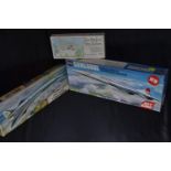 2 x Airfix concorde 1/144 scale models & 'Those Magnificent Flying Machines' kit, all unopened