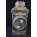 LMS 'Adlake No.22' Railway Lamp from Somerset and Dorset Joint Railway, Sturminster Newton