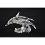 Swarovski Annual Edition 1990 "Lead Me" - Dolphins, no. 153850, with certificate & box