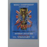 1966 football World Championship Jules Rimet Cup programme