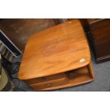 Ercol Windsor Pandora two drawer coffee table, model 735, W80 D80 H40
