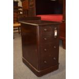 Mahogany pot cupboard with faux drawer front. 43cm x 54cm x 72cm