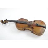 1884 Louis Lowendall violin in hard case, with new strings and tailpiece, stamped to reverse of scro