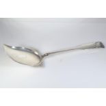 Danish silver serving spoon, maker Christian F. Heise (1904-1932), initial & date to reverse of hand