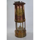 E. Thomas & Williams Ltd. Cambrian copper and brass miners lamp No.257941, 25cm height