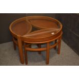 Nathan trinity nest of four coffee tables