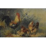 Monogrammist Hühner / Familiy of Chickens