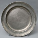 Runde Platte / pewter plate