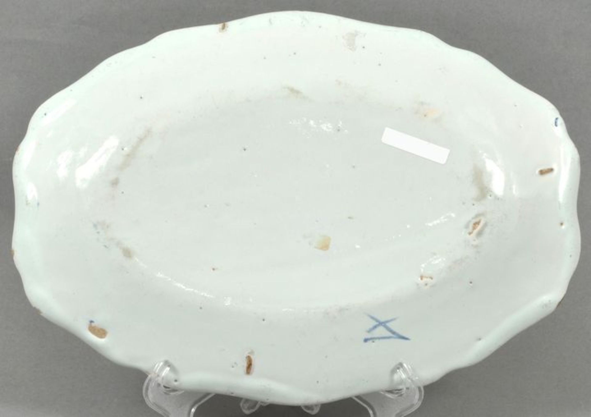 Platte, oval, Frankreich / Plate - Bild 2 aus 2