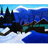 Monogrammist: Dorf im Winter/ village in winter
