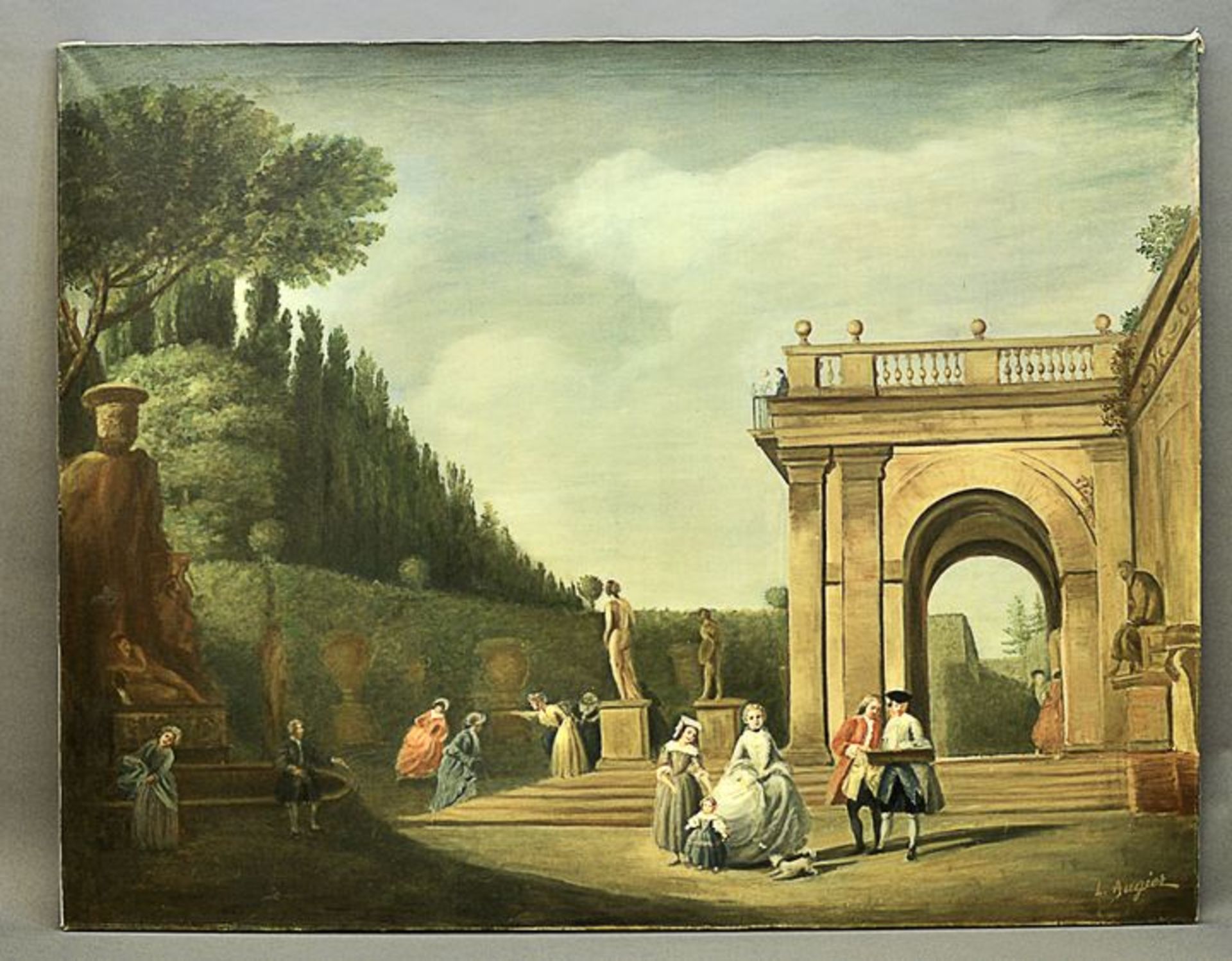 Augier, L. Parkszene / Park scene