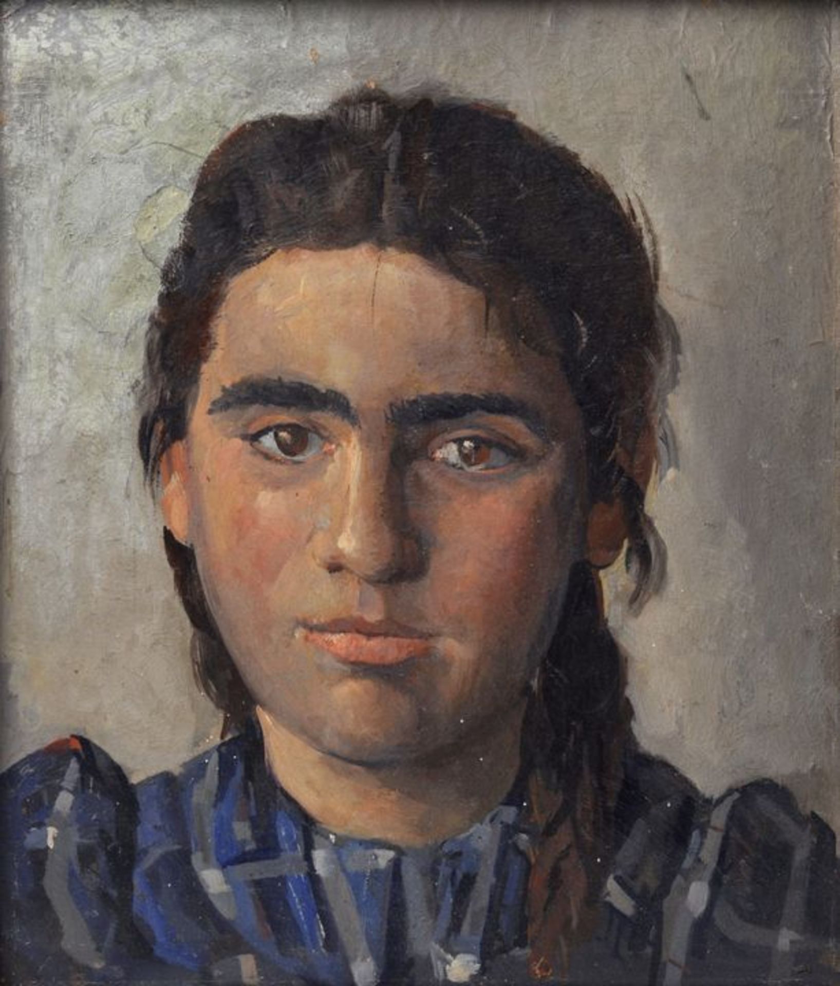 Bueno de Mesquita. Gemälde "Mädchenbildnis" / Portrait of a young girl