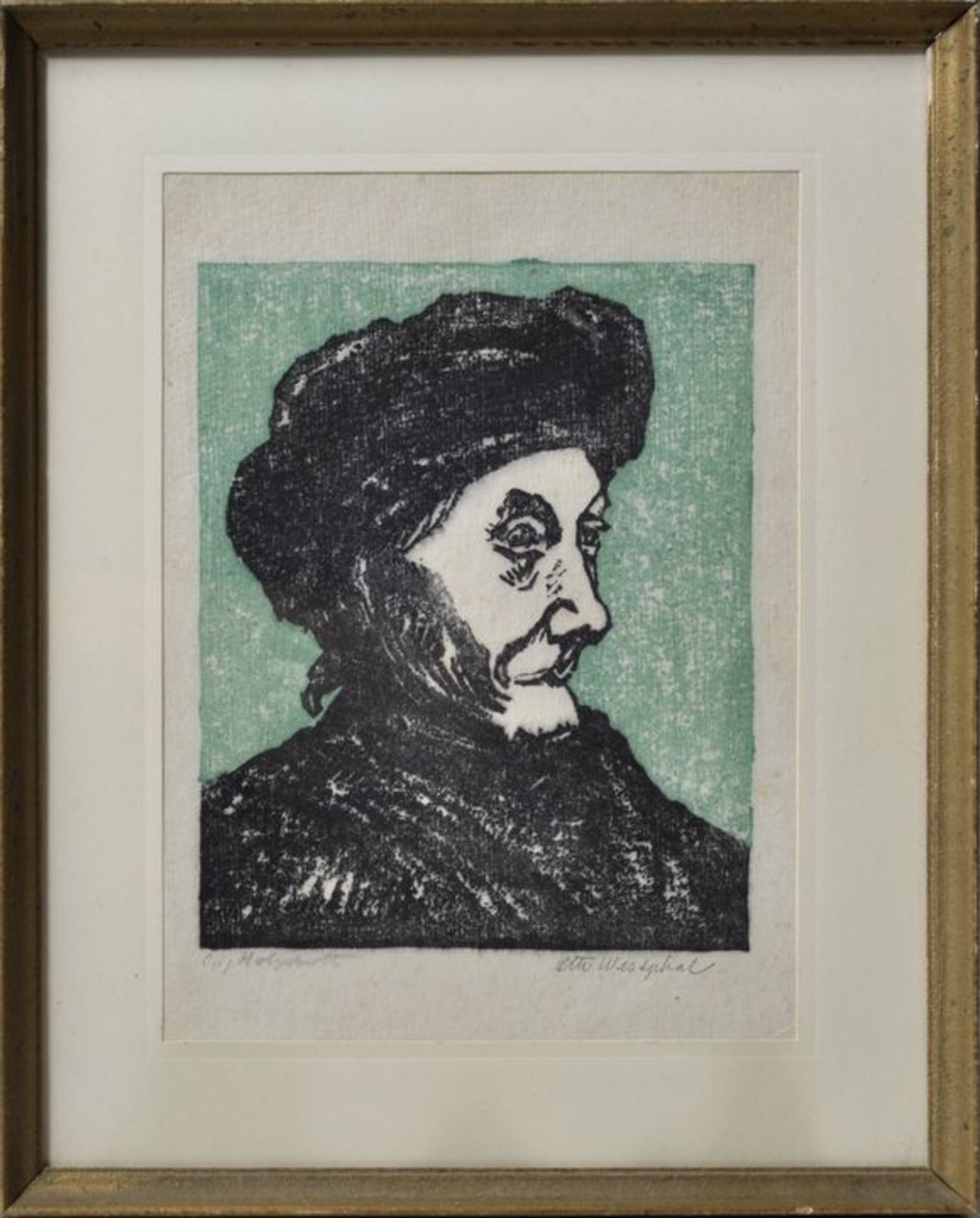 Westphal, Otto Farbholzschnitt / Portrait of Vincent van Gogh - Bild 2 aus 5