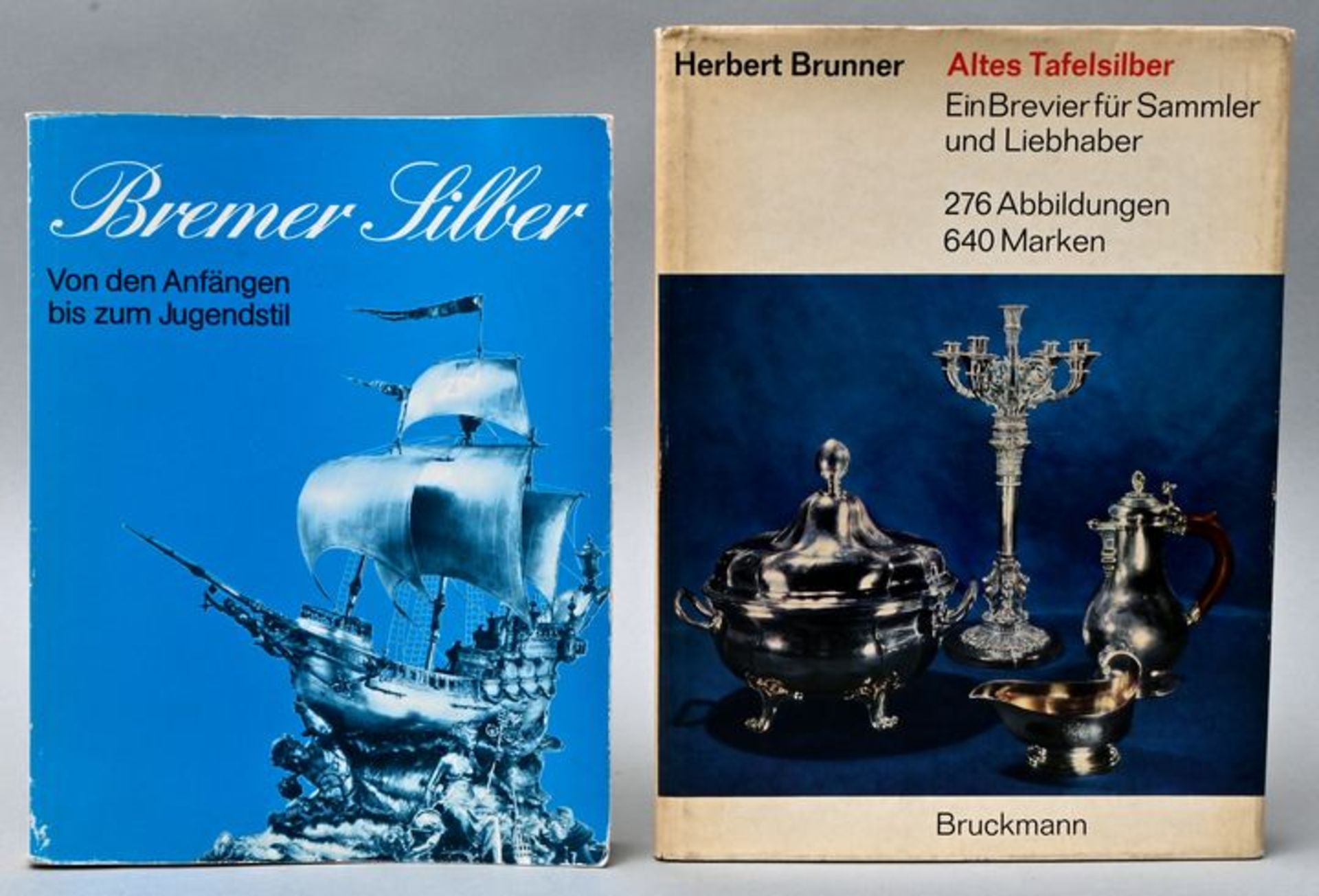 Zwei Bücher Silber / Two books on silverware