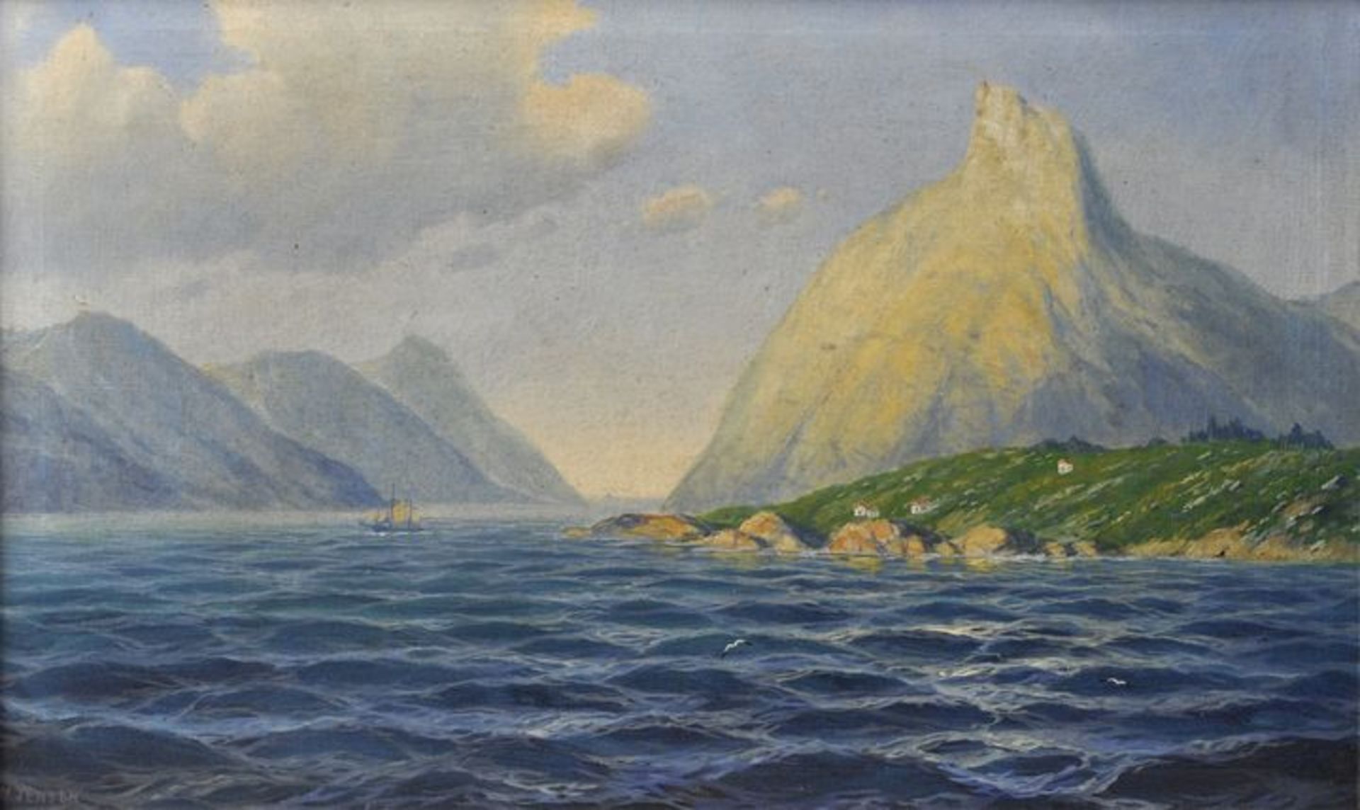 Max Jensen: Fjordlandschaft/ scandinavian coast