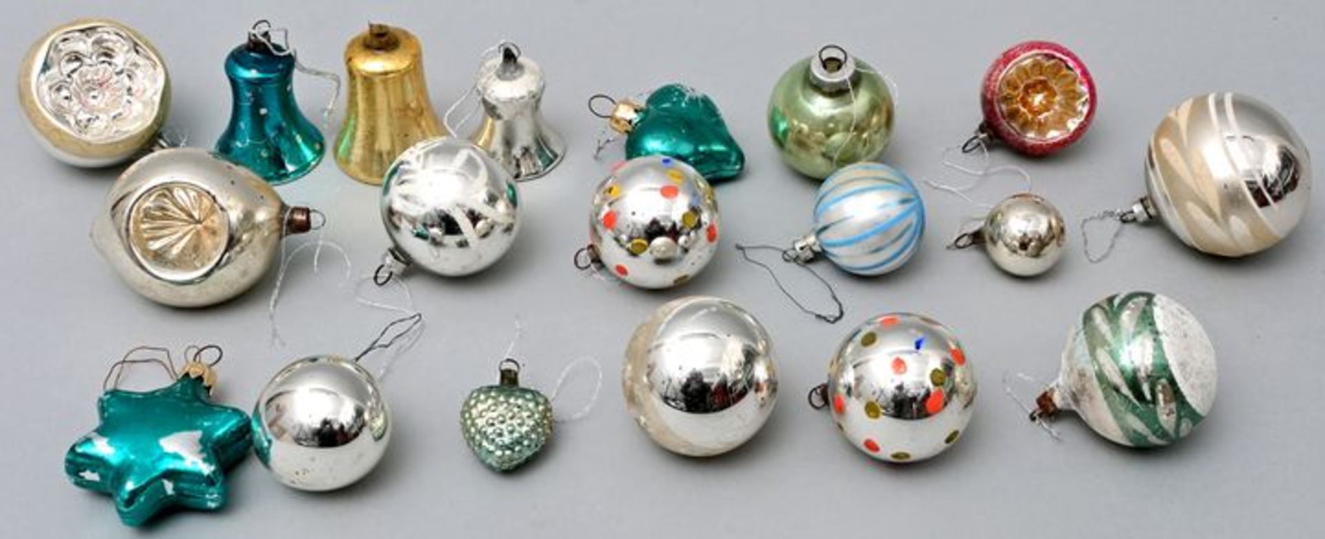 Konvolut Christbaumschmuck / Christmas tree decorations