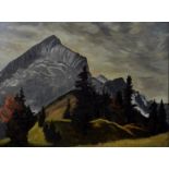 Hanns Herzing, Alpenspitze / Mountain painting