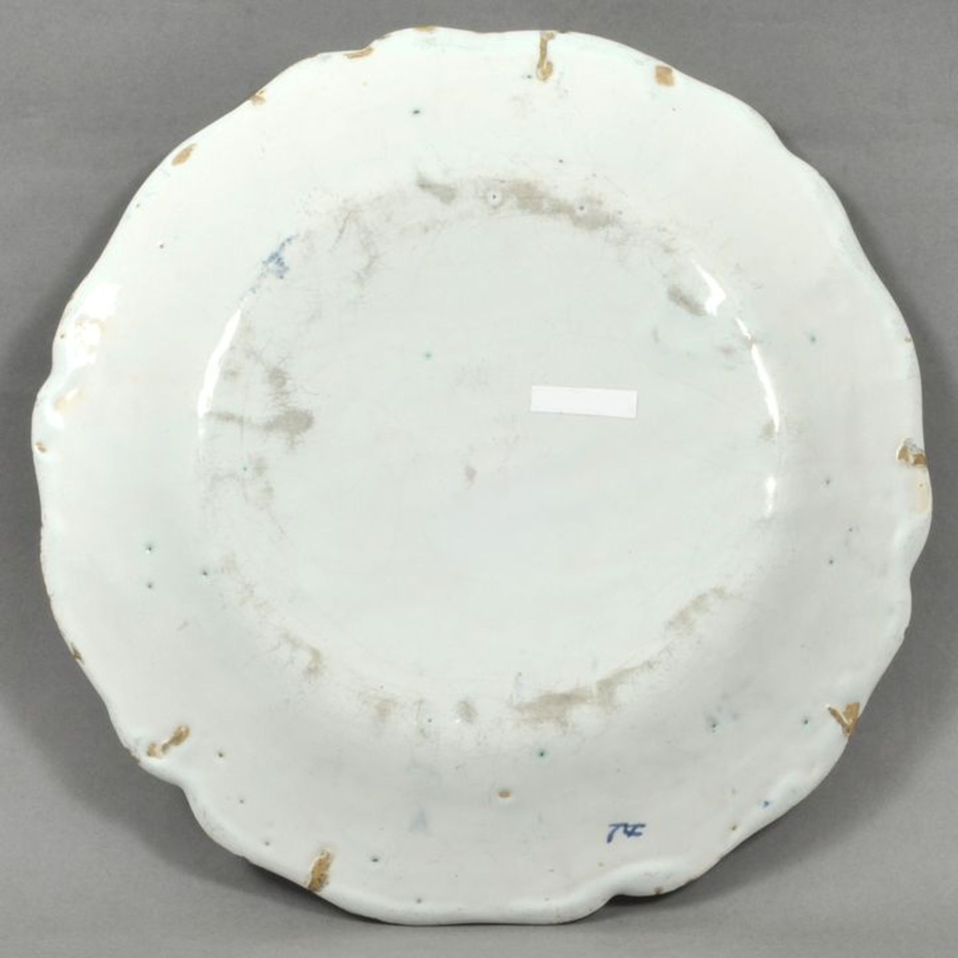 Platte, oval, Frankreich / Plate - Bild 2 aus 2