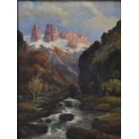 Lutterotti "Im Hochgebirge" / Landscape of the Dolomites