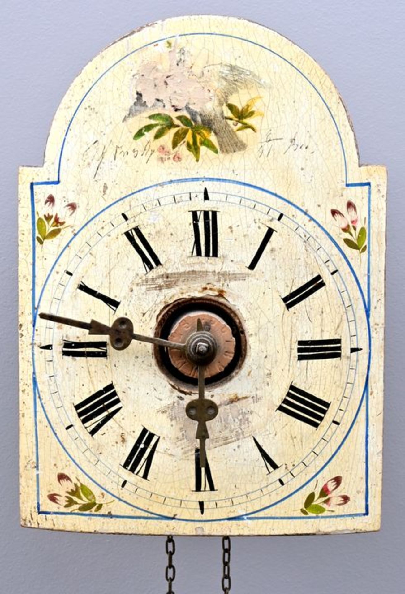 Lackschilduhr / Wall clock