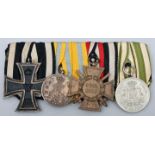 4er Ordensspange Sachsen/ medal clasp
