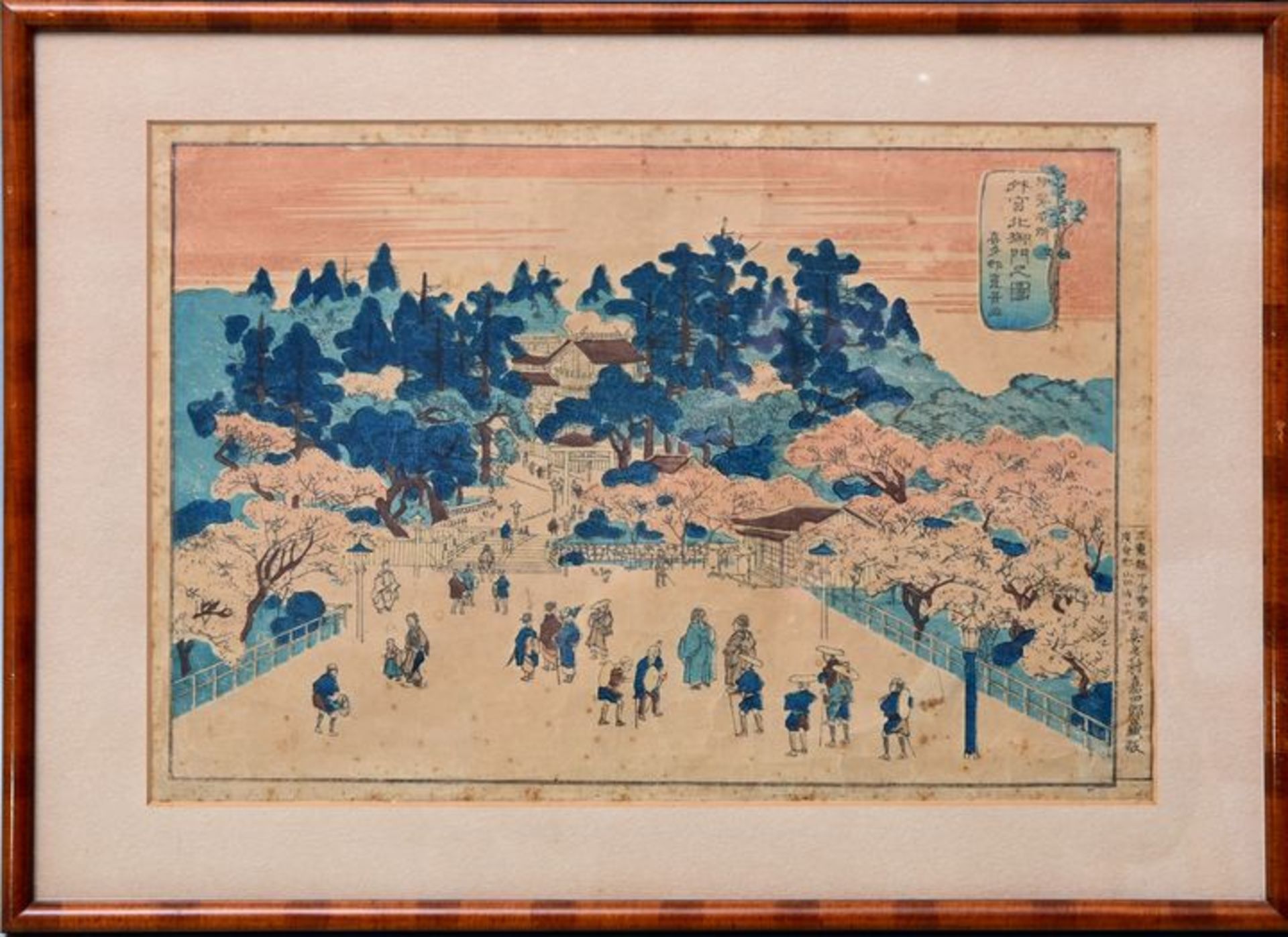 Japanischer Farbholzschnitt/ woodprint Japan - Bild 2 aus 3