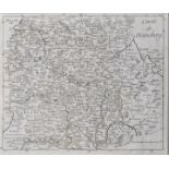 Karte Henneberg / Map of Henneberg, etching