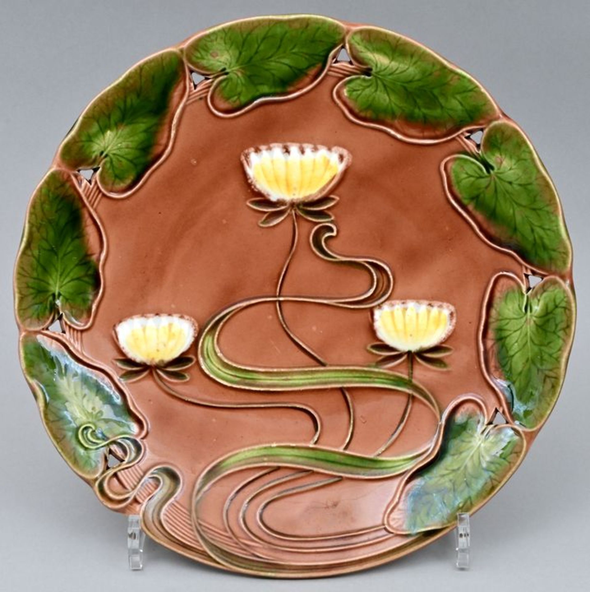 Jugendstil-Wandteller/art nouveau wall plate