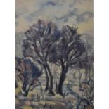 Rößler. Gemälde / Trees, landscape painting