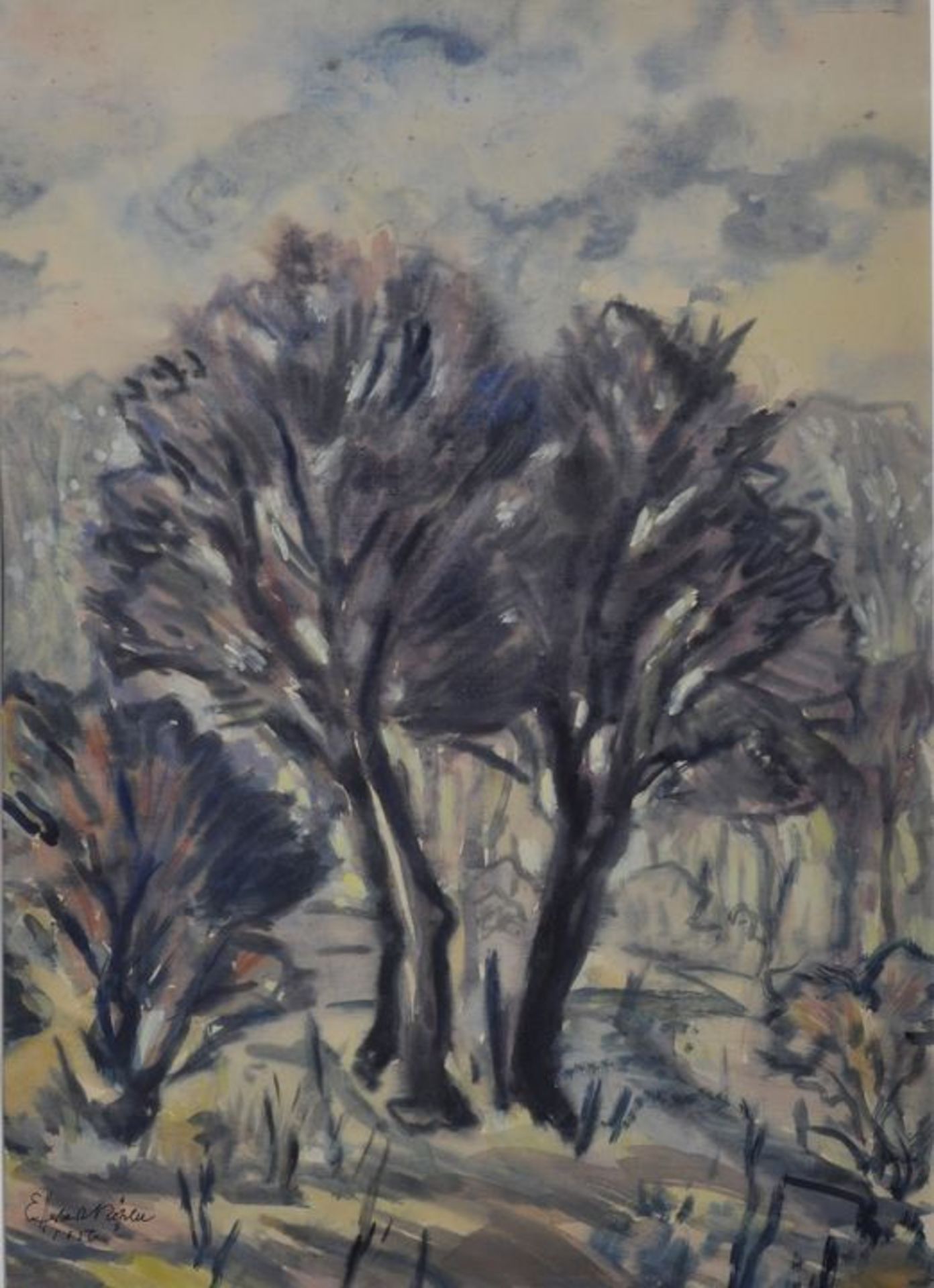 Rößler. Gemälde / Trees, landscape painting