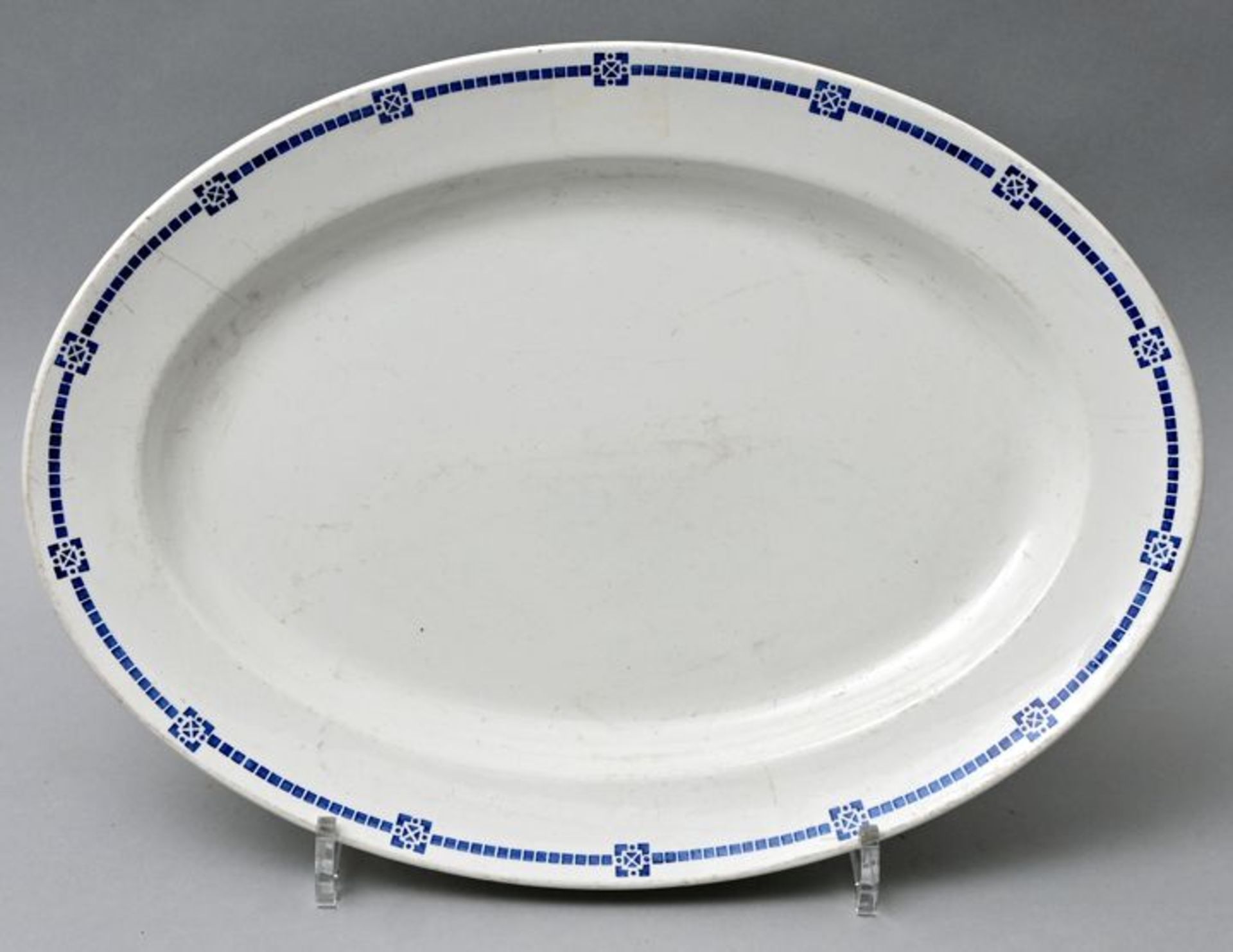 Steingut-Platte V & B/ creamware plate V & B