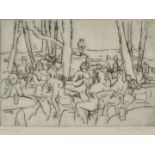 Walther, Fred, "Zoo Café" / Etching