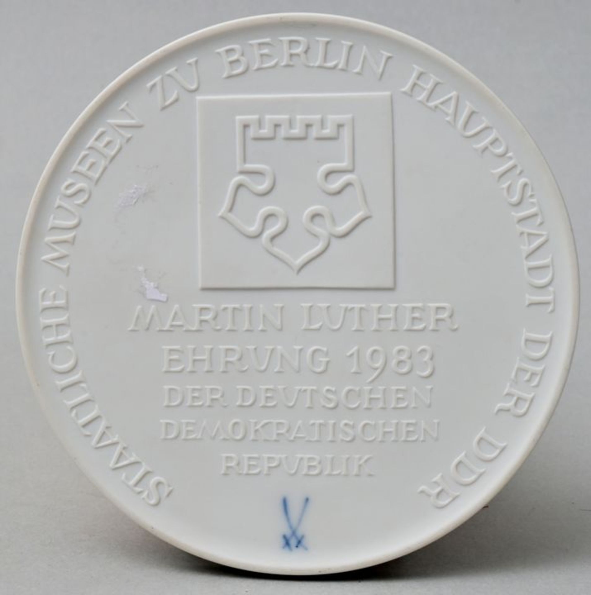 Plakette Meissen/ porcelain plaque Meissen - Bild 2 aus 3