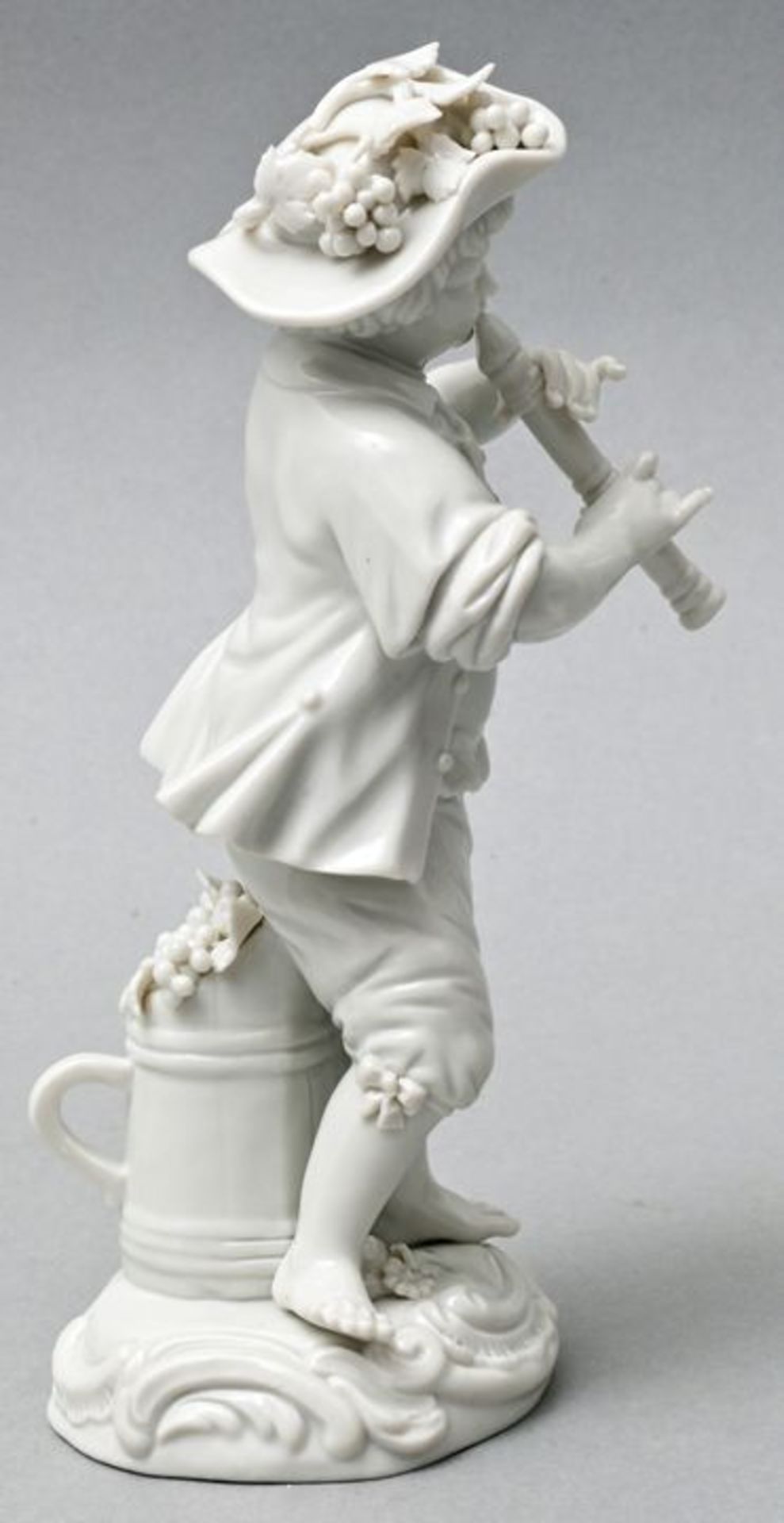 Gärtnerkind mit Schalmei/ Meissen figure - Bild 2 aus 5