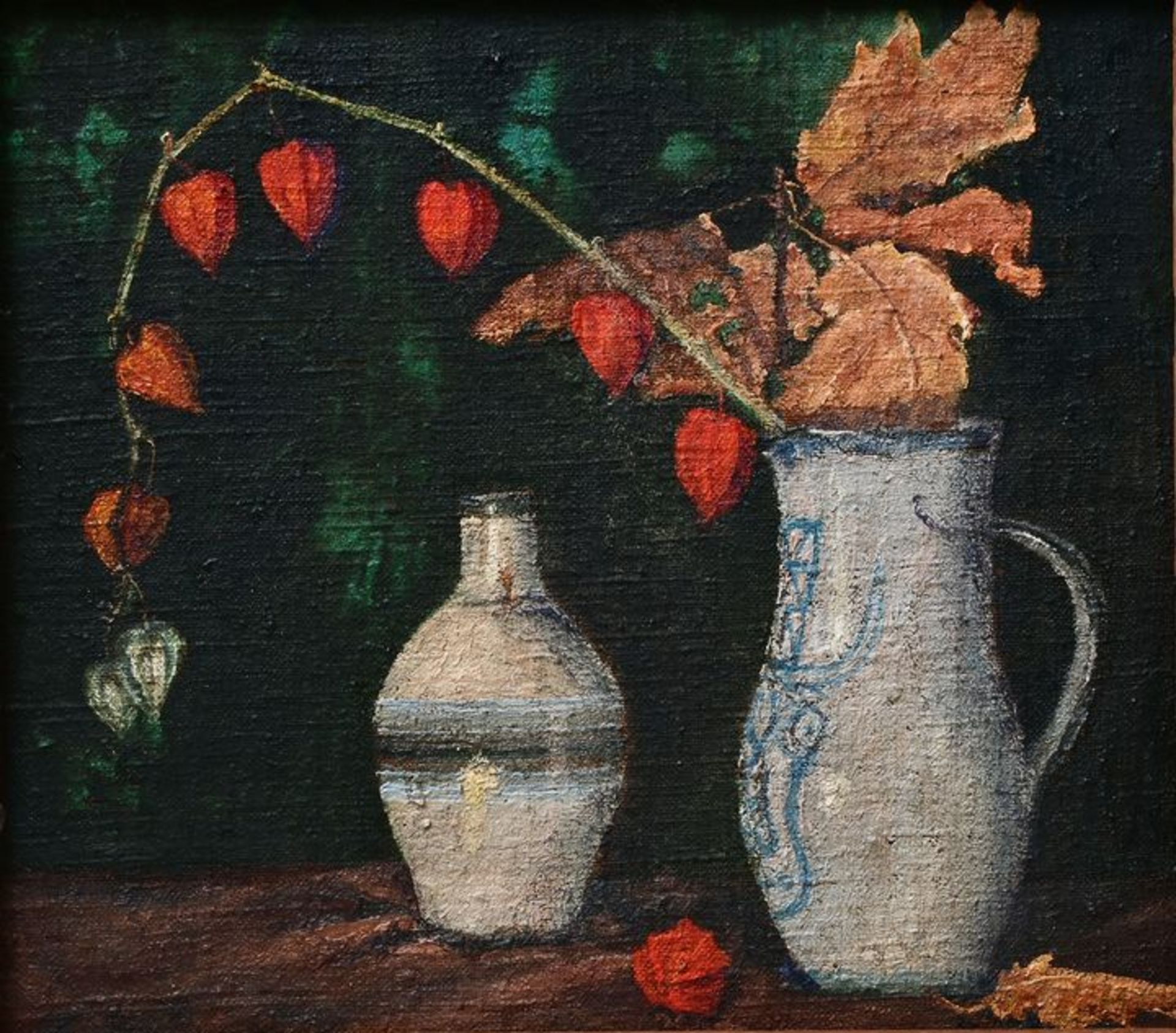 Zwei Stillleben mit Physalis/ two still life paintings - Bild 6 aus 8