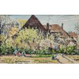 Fritz Beckert: Frühling in Schönfeld/ village of Schönfeld