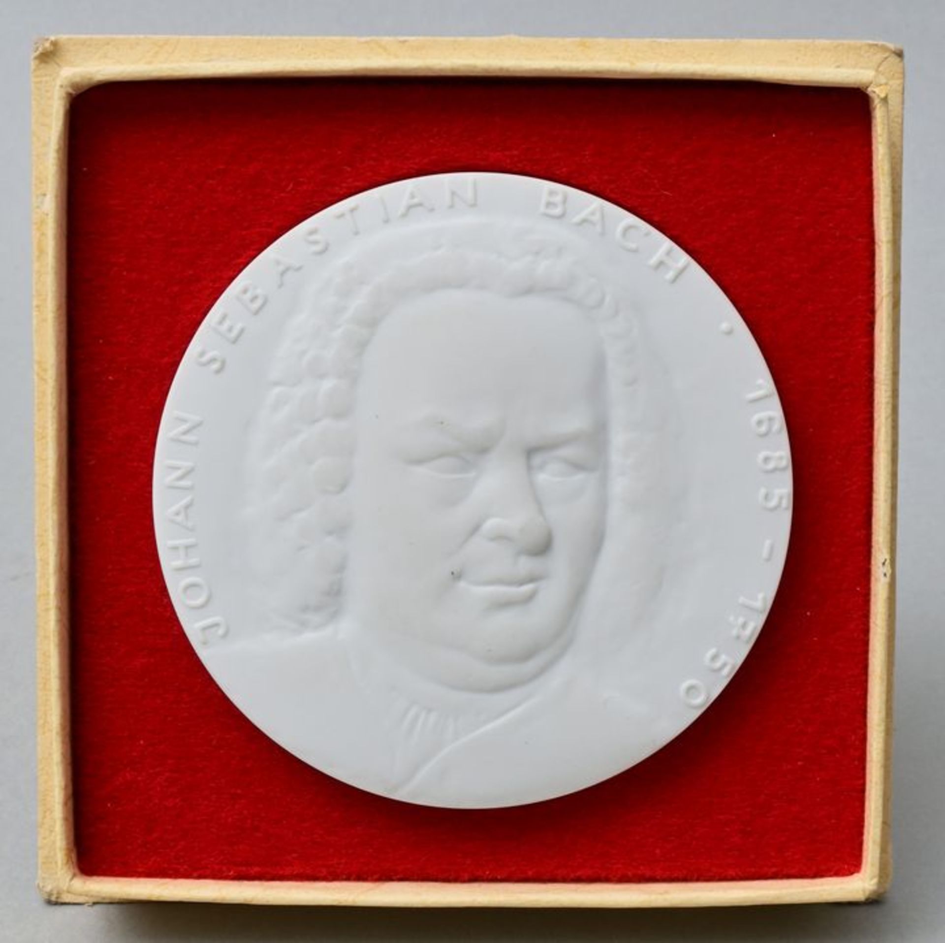 Bach-Plakette/ porcelain plaque