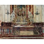 Fritz Beckert: Kircheninterieur/ church interiour