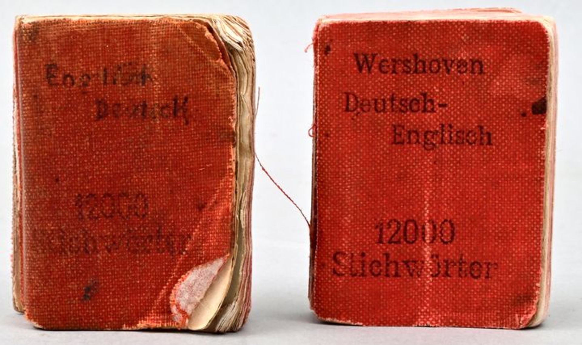 Paar Miniaturwörterbücher / Two dictionaries