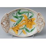 Jugendstil-Platte V & B/ art nouveau creamware plate