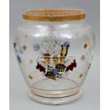 Gr. Glas Fritz Heckert "Hohenlohe" / Large glass with coat of arms