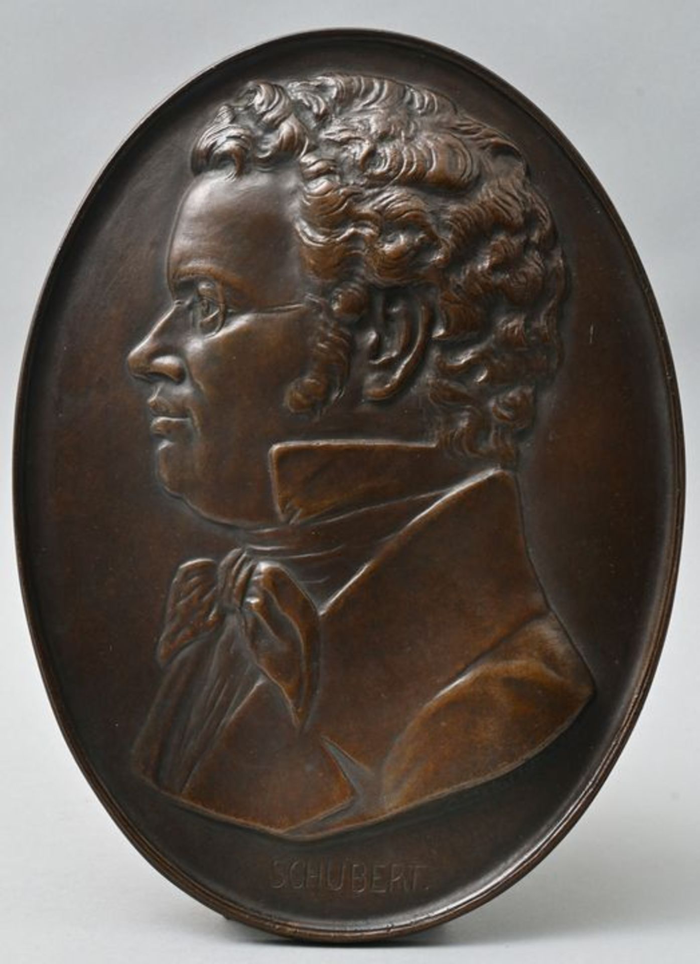 Reliefplakette/ bronce plaque